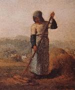 Jean Francois Millet The woman Harrow hay oil painting